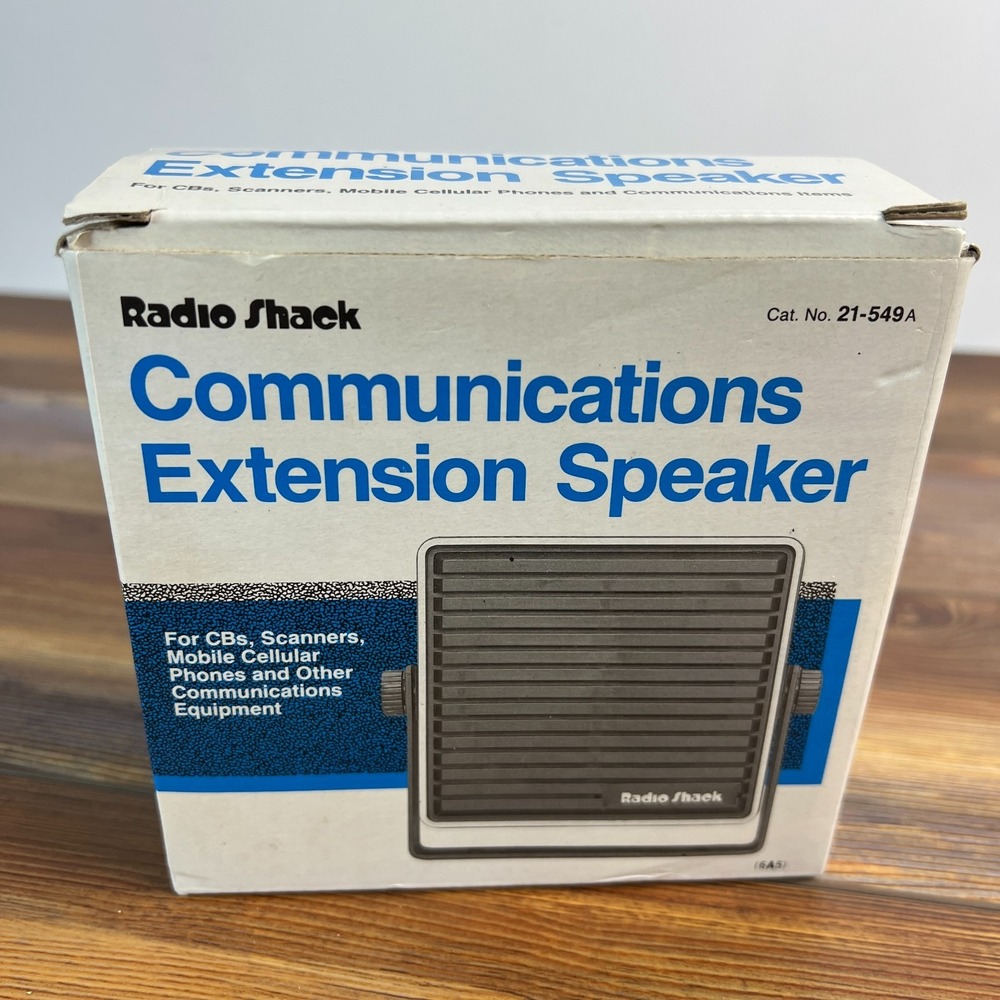 Radio Shack Communications Extension Speaker 21-549A CB Scanner Mobile Open Box